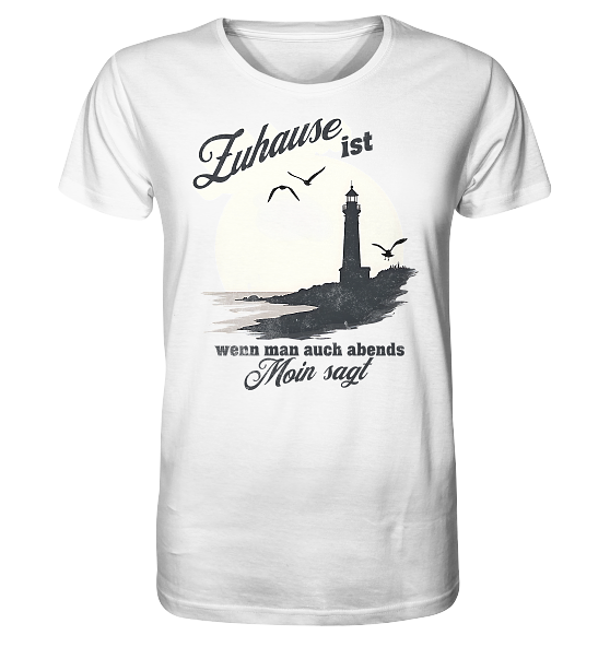 Moin Spruch Zuhause - Herren Premium Bio Shirt - Kiebitzdelle