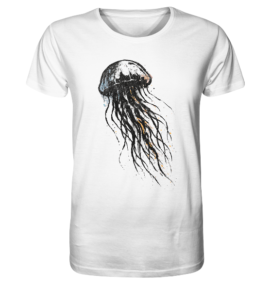 Street Art Qualle - Herren Premium Bio Shirt