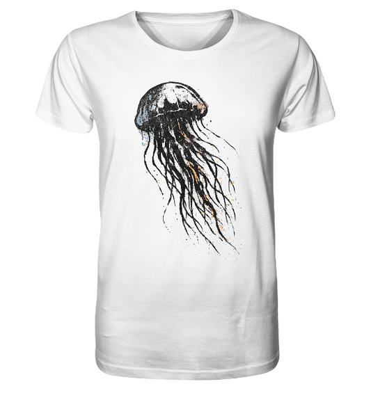 Street Art Qualle - Herren Premium Bio Shirt