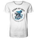 Sturm ist erst wenn die Robbe die Mütze verliert - Herren Premium Bio Shirt - Kiebitzdelle