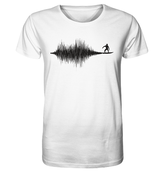 Soundwave Schallewelle Surfer Equilizer - Herren Premium Bio Shirt
