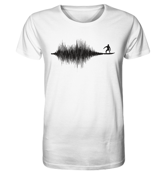 Soundwave Schallewelle Surfer Equilizer - Herren Premium Bio Shirt
