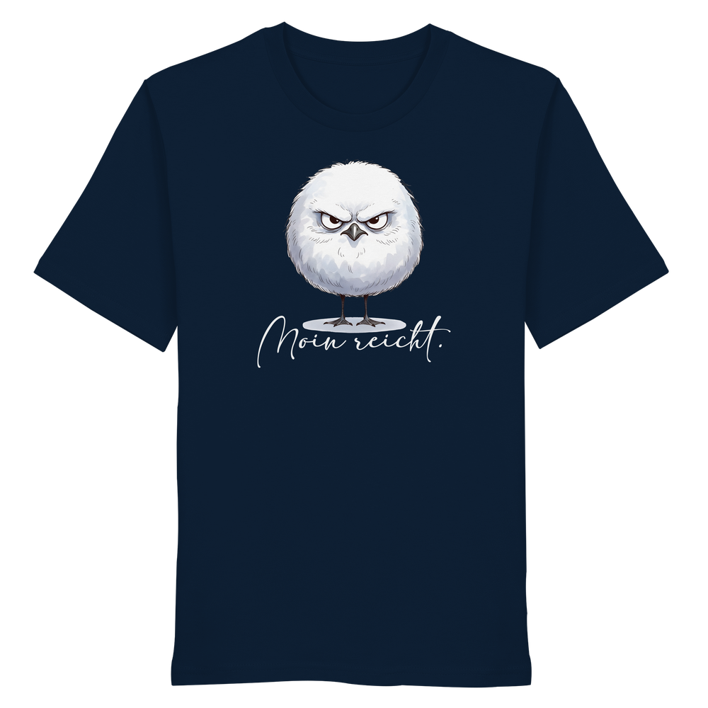 Moin reicht - Grimmige runde Möwe - Organic Shirt