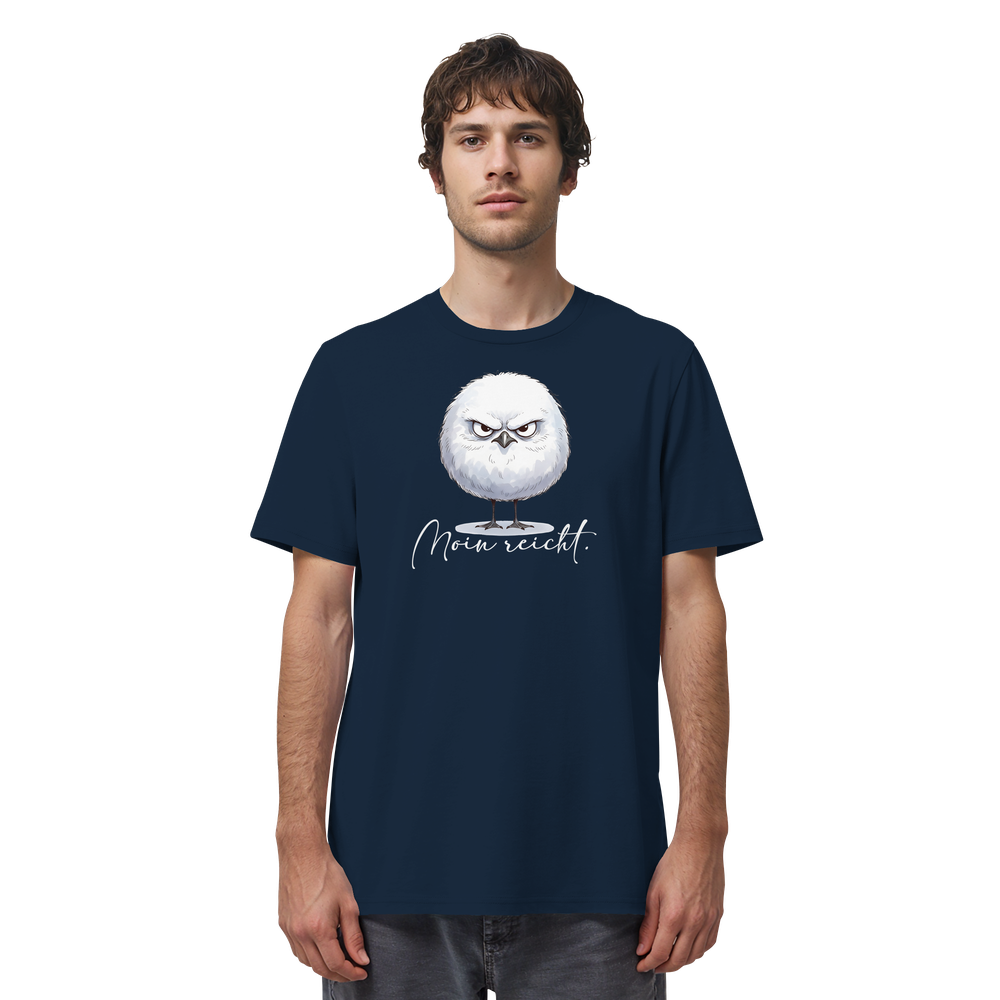 Moin reicht - Grimmige runde Möwe - Organic Shirt