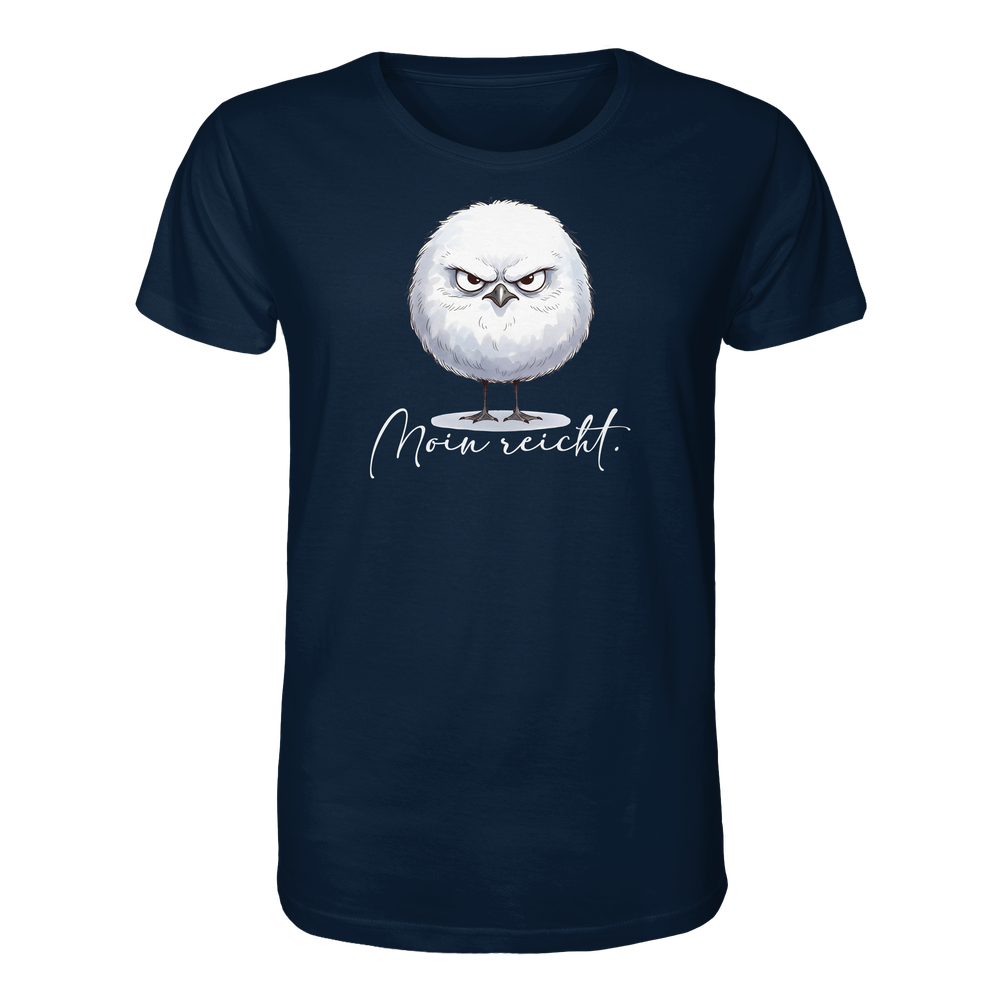 Moin reicht - Grimmige runde Möwe - Organic Shirt