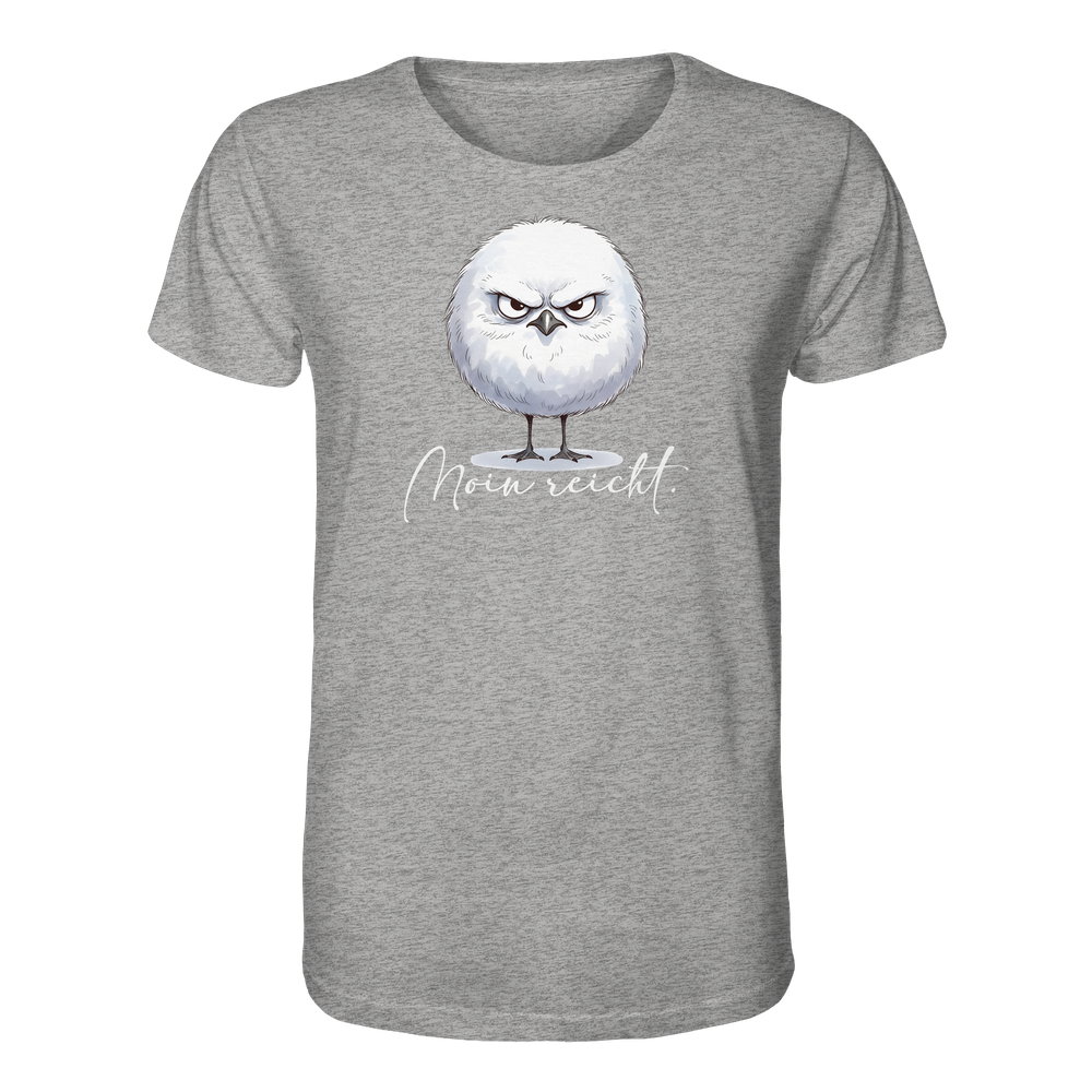 Moin reicht - Grimmige runde Möwe - Organic Shirt