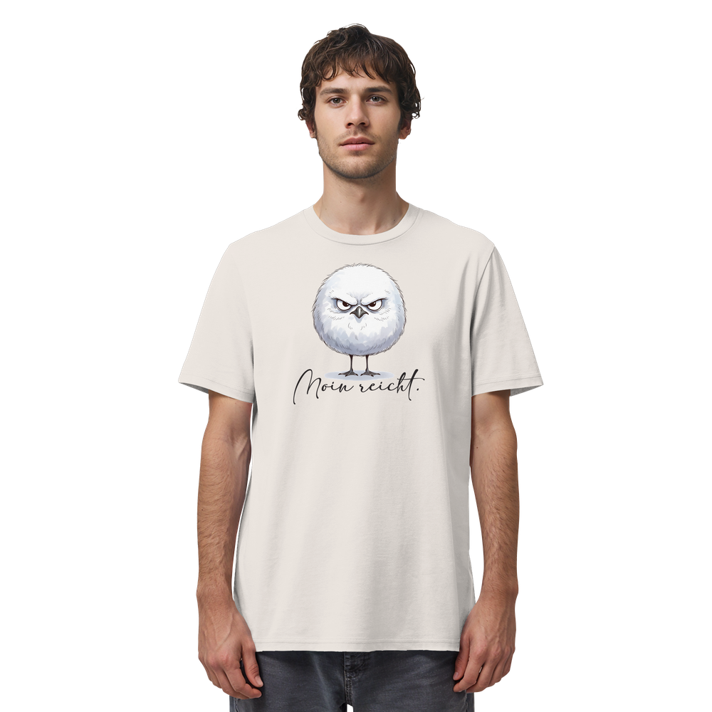 Moin reicht - Grimmige runde Möwe - Organic Shirt