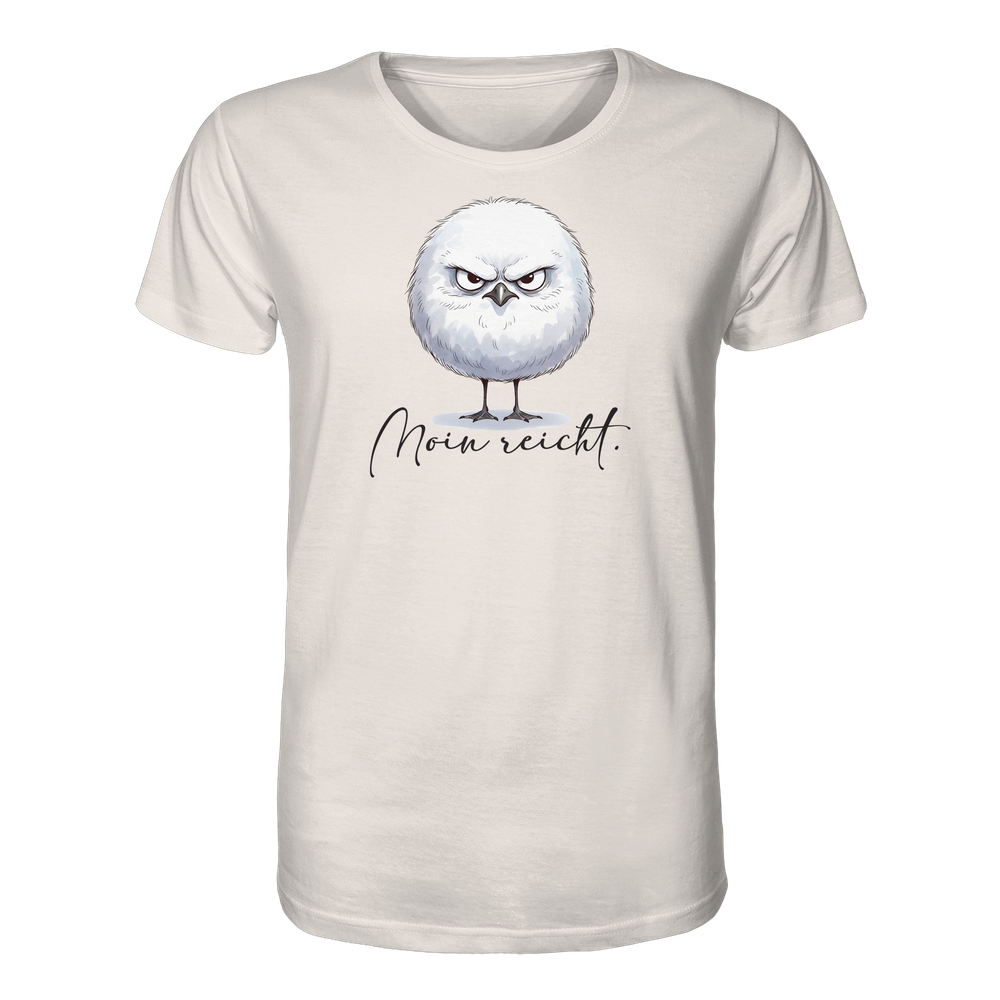Moin reicht - Grimmige runde Möwe - Organic Shirt
