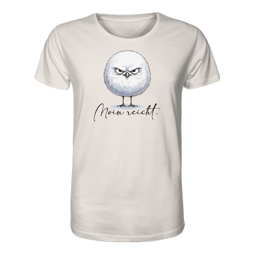 Moin reicht - Grimmige runde Möwe - Herren Premium Bio Shirt