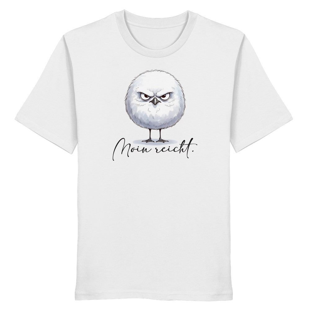 Moin reicht - Grimmige runde Möwe - Organic Shirt