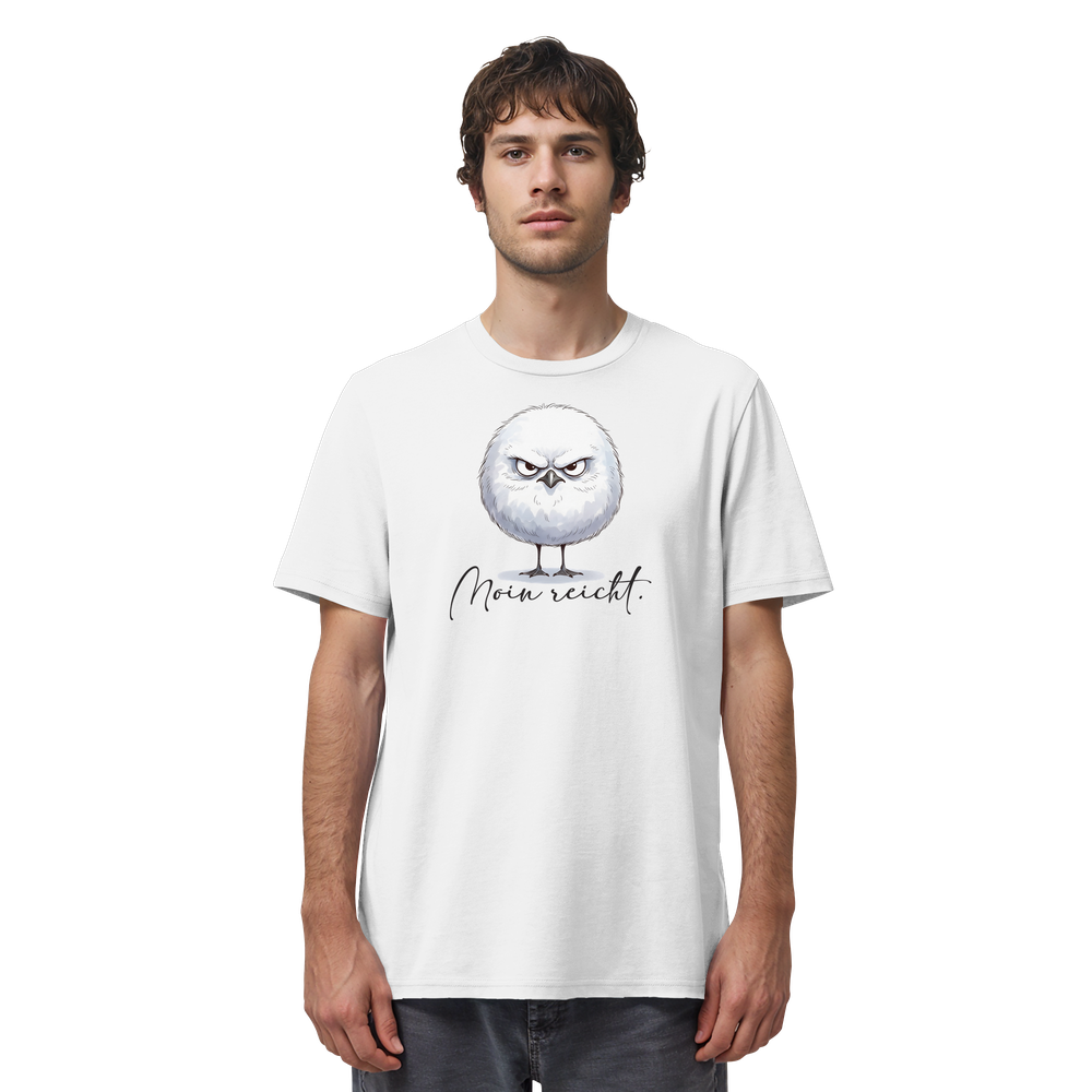 Moin reicht - Grimmige runde Möwe - Organic Shirt