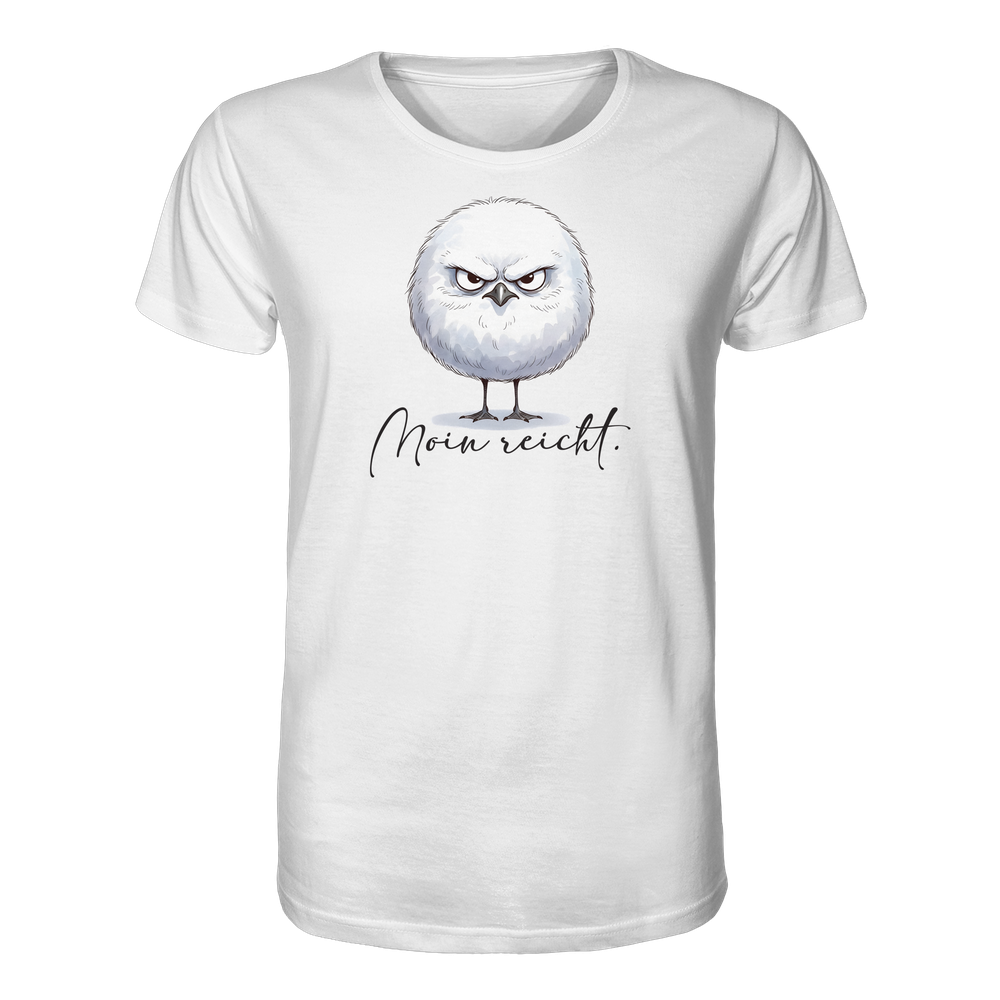 Moin reicht - Grimmige runde Möwe - Organic Shirt