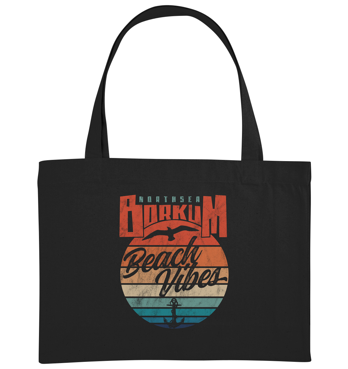 Borkum Beach Vibes - Bio Einkaufstasche