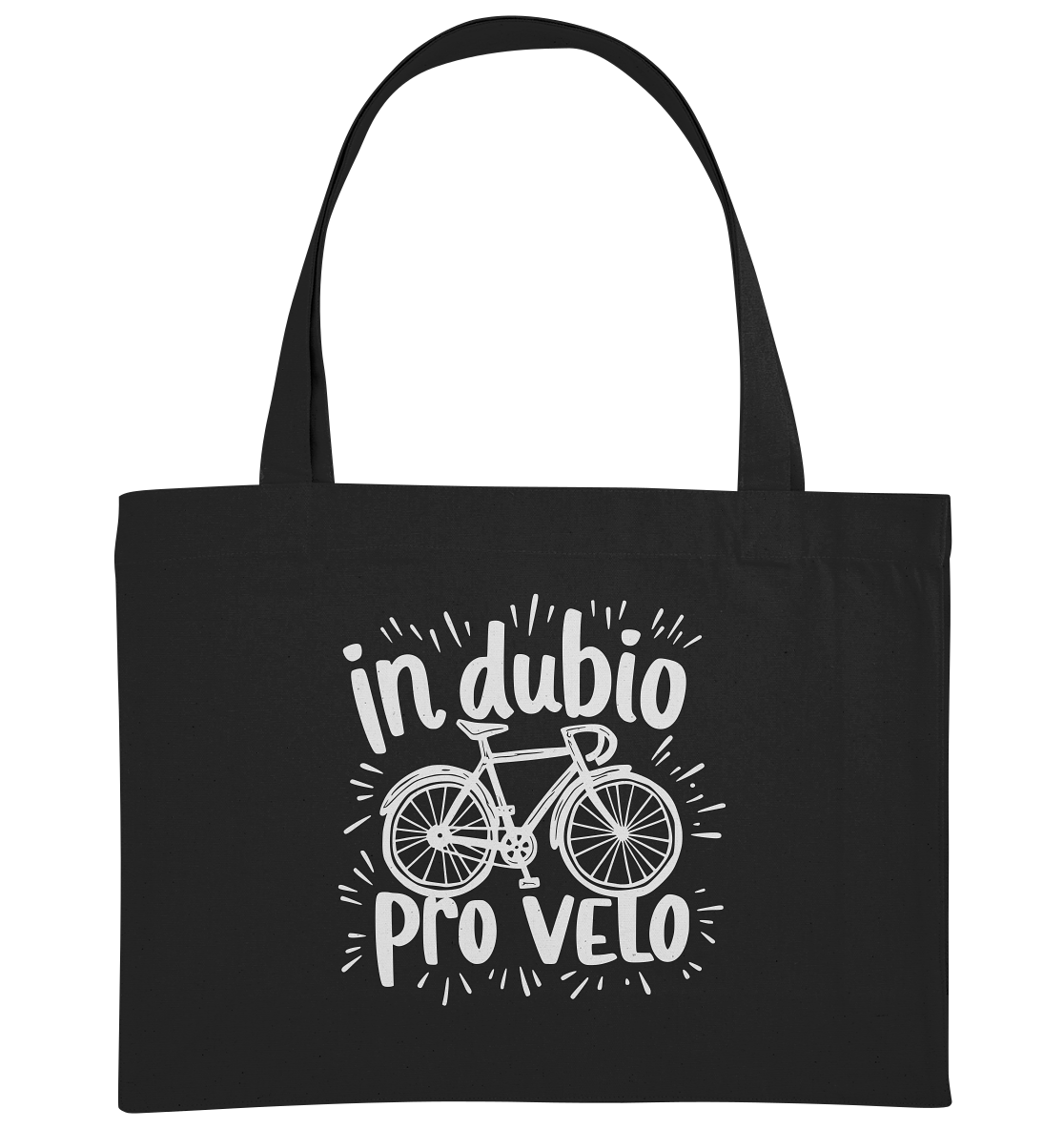 In dubio pro velo Fahrrad Spruch - Bio Einkaufstasche