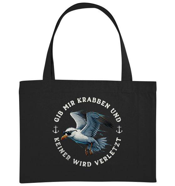 Gib mir Krabben und keiner wird verletzt - Bio Einkaufstasche
