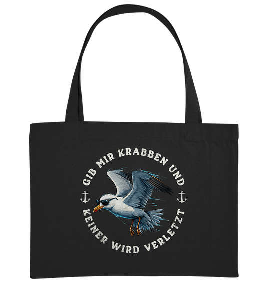 Gib mir Krabben und keiner wird verletzt - Bio Einkaufstasche