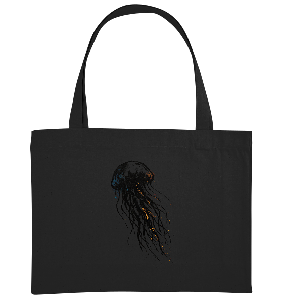 Street Art Qualle - Bio Einkaufstasche