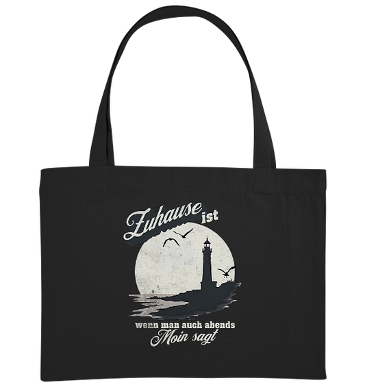 Moin Spruch Zuhause - Bio Einkaufstasche