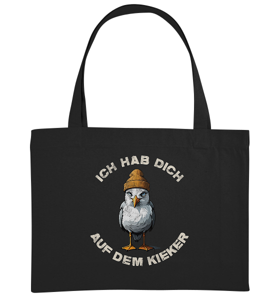 Ich hab Dich auf dem Kieker Möwe Spruch - Bio Einkaufstasche
