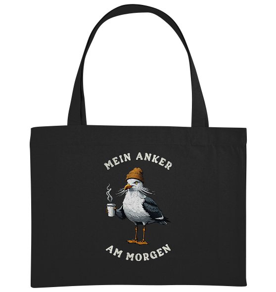 Mein Anker am Morgen Kaffee Möwe - Bio Einkaufstasche
