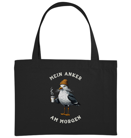 Mein Anker am Morgen Kaffee Möwe - Bio Einkaufstasche