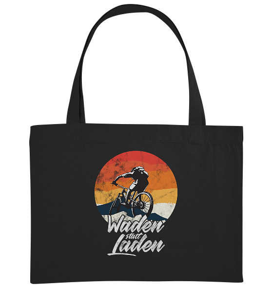 Waden statt Laden Fahrrad E-Bike Radtrikot - Bio Einkaufstasche