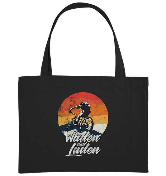 Waden statt Laden Fahrrad E-Bike Radtrikot - Bio Einkaufstasche