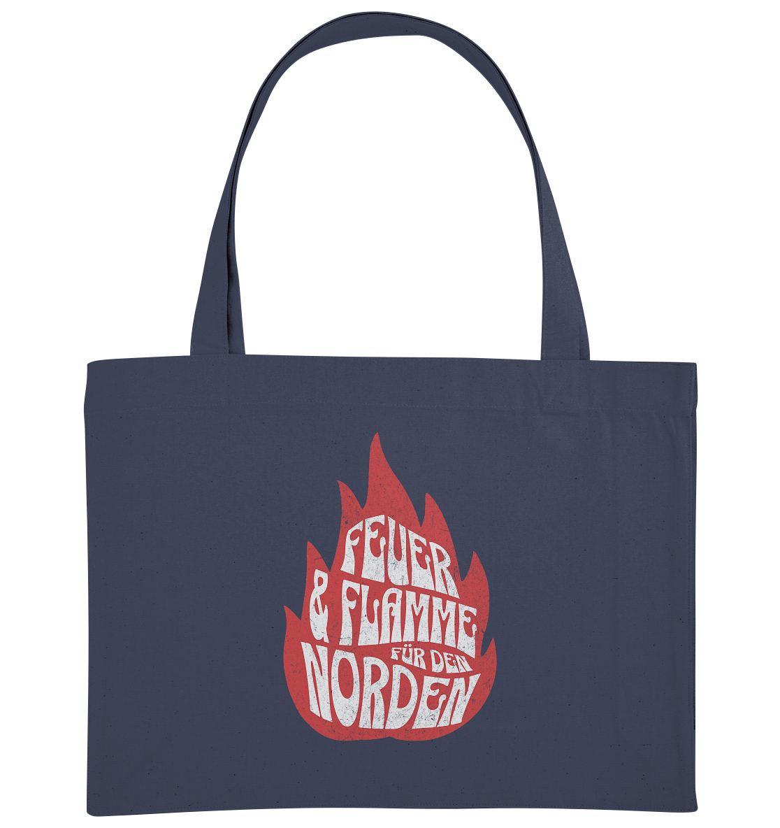 Feuer und Flamme für den Norden - Bio Einkaufstasche