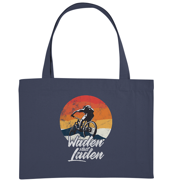 Waden statt Laden Fahrrad E-Bike Radtrikot - Bio Einkaufstasche