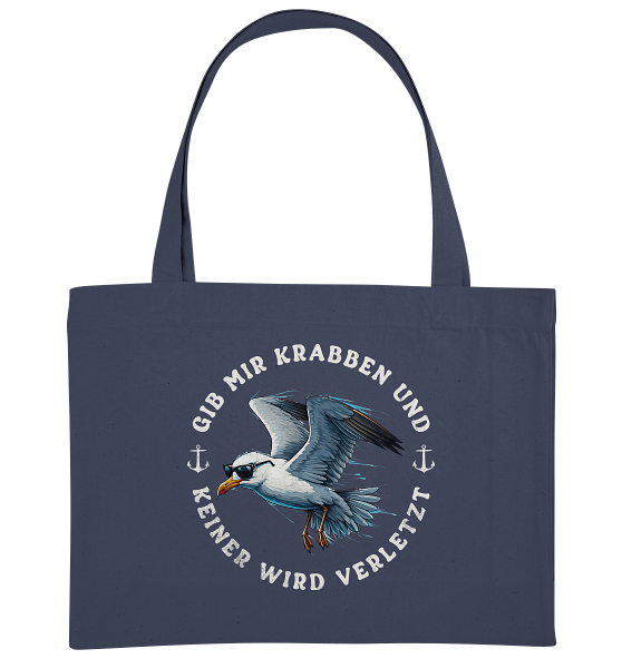 Gib mir Krabben und keiner wird verletzt - Bio Einkaufstasche