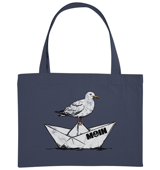 Papierschiff Möwe Moin - Bio Einkaufstasche