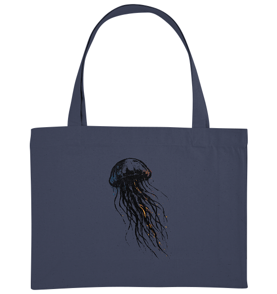 Street Art Qualle - Bio Einkaufstasche