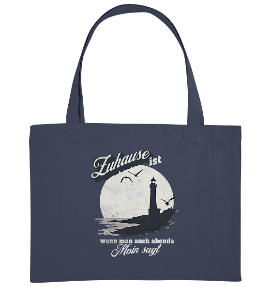 Moin Spruch Zuhause - Bio Einkaufstasche