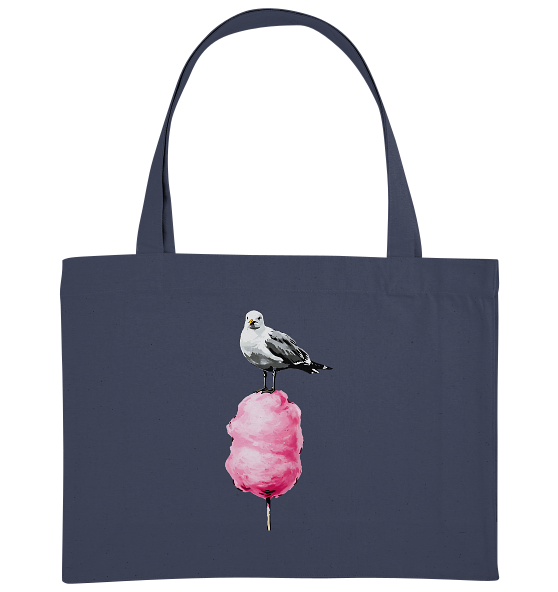 Möwe auf Zuckerwatte - Bio Einkaufstasche
