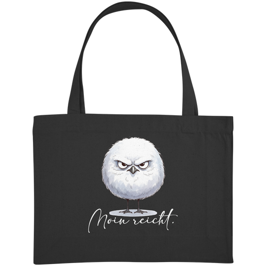 Moin reicht - Grimmige runde Möwe - Organic Shopping-Bag