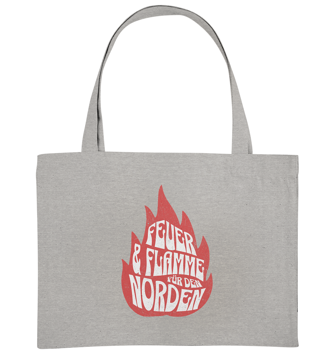 Feuer und Flamme für den Norden - Bio Einkaufstasche