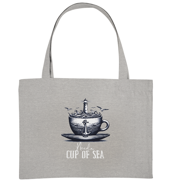 Need a cup of sea - Bio Einkaufstasche