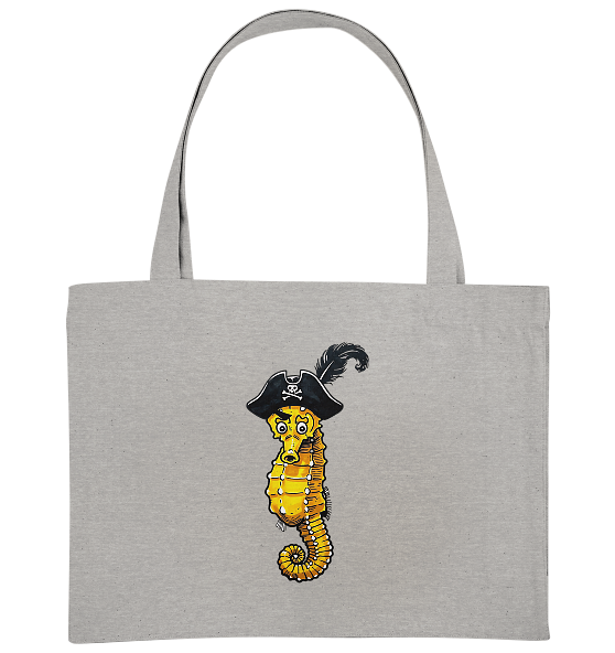 Seepferdchen Seeräuber Pirat - Bio Einkaufstasche