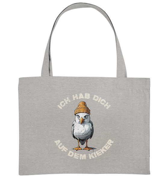 Ich hab Dich auf dem Kieker Möwe Spruch - Bio Einkaufstasche