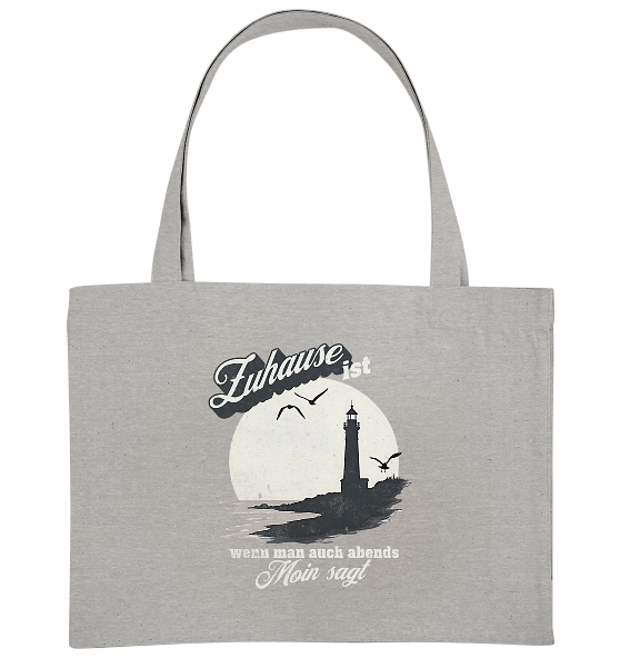 Moin Spruch Zuhause - Bio Einkaufstasche