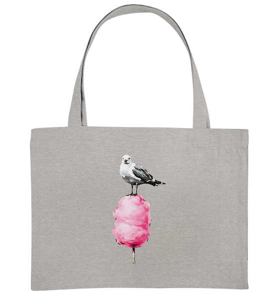 Möwe auf Zuckerwatte - Bio Einkaufstasche