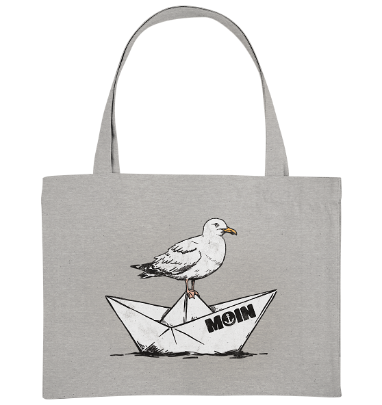 Papierschiff Möwe Moin - Bio Einkaufstasche