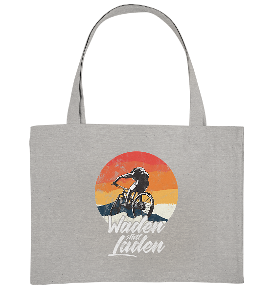 Waden statt Laden Fahrrad E-Bike Radtrikot - Bio Einkaufstasche