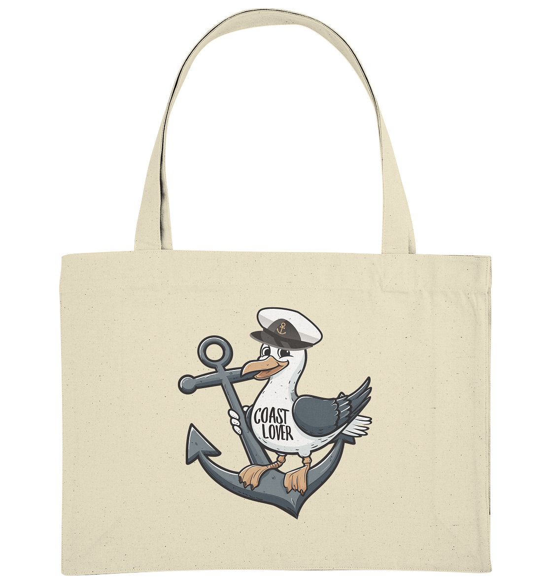 Coast Lover Möwe Kapitän - Bio Einkaufstasche
