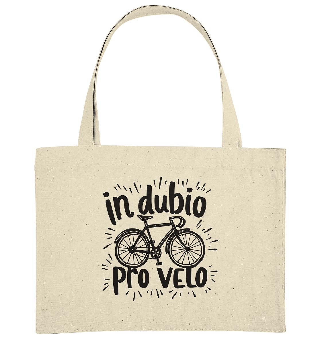 In dubio pro velo Fahrrad Spruch - Bio Einkaufstasche