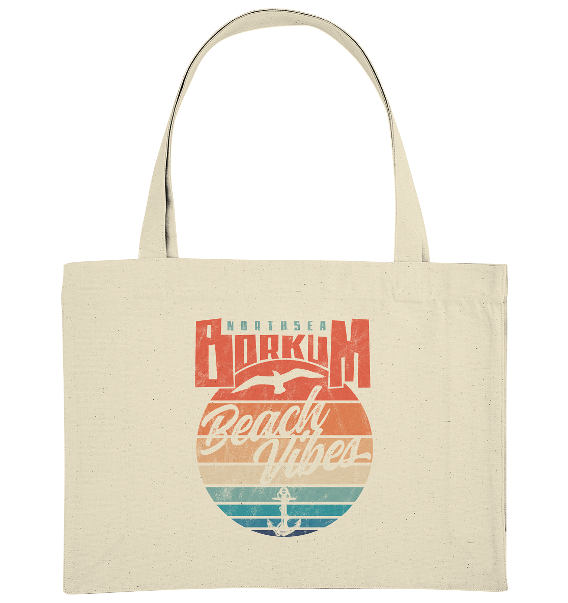Borkum Beach Vibes - Bio Einkaufstasche