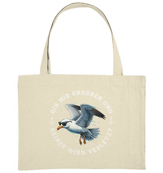 Gib mir Krabben und keiner wird verletzt - Bio Einkaufstasche
