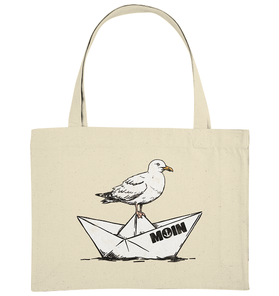 Papierschiff Möwe Moin - Bio Einkaufstasche