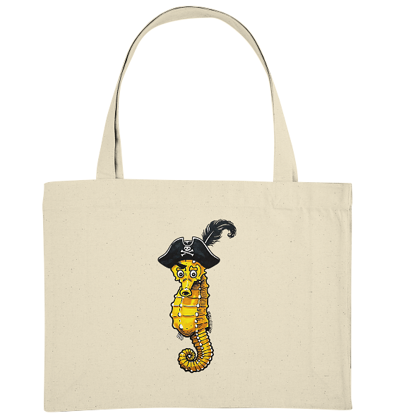 Seepferdchen Seeräuber Pirat - Bio Einkaufstasche