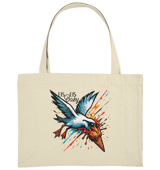 Eis Eis Baby Eisdieb Möwe - Bio Einkaufstasche